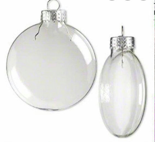 80mm Shatterproof Clear Disc Ornaments