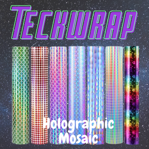 TECKWRAP - HOLOGRAPHIC MOSAIC (ADHESIVE)
